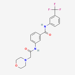 3-[(2-morpholin-4-ylacetyl)amino]-N-[3-(trifluoromethyl)phenyl]benzamide