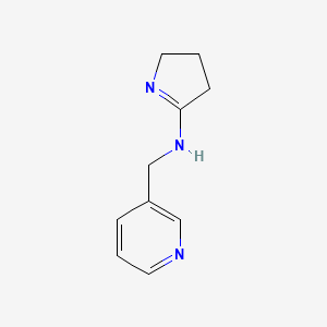 molecular formula C10H13N3 B10807810 1-(pyridin-3-yl)-N-(pyrrolidin-2-ylidene)methanamine 