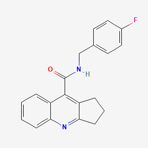 N-[(4-fluorophenyl)methyl]-2,3-dihydro-1H-cyclopenta[b]quinoline-9-carboxamide