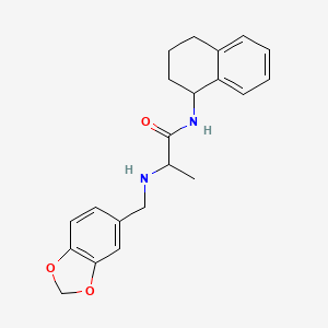 2-(1,3-benzodioxol-5-ylmethylamino)-N-(1,2,3,4-tetrahydronaphthalen-1-yl)propanamide