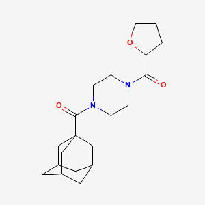 [4-(Adamantane-1-carbonyl)piperazin-1-yl]-(oxolan-2-yl)methanone