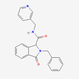 2-Benzyl-3-oxo-N-[(pyridin-3-YL)methyl]-2,3-dihydro-1H-isoindole-1-carboxamide