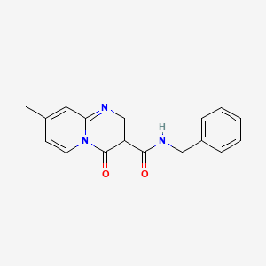 molecular formula C17H15N3O2 B10807901 N-benzyl-8-methyl-4-oxopyrido[1,2-a]pyrimidine-3-carboxamide 