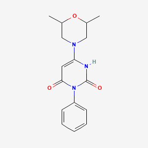 6-(2,6-dimethylmorpholin-4-yl)-3-phenyl-1H-pyrimidine-2,4-dione