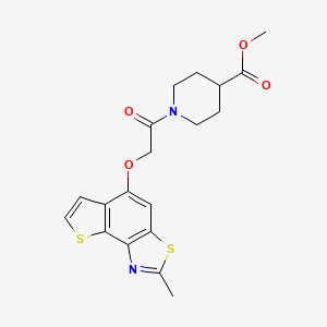 Methyl 1-[2-(2-methylthieno[2,3-e][1,3]benzothiazol-5-yl)oxyacetyl]piperidine-4-carboxylate