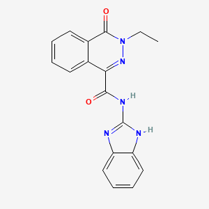 N-(1H-benzimidazol-2-yl)-3-ethyl-4-oxophthalazine-1-carboxamide