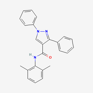 molecular formula C24H21N3O B10808026 N-(2,6-dimethylphenyl)-1,3-diphenyl-1H-pyrazole-4-carboxamide 