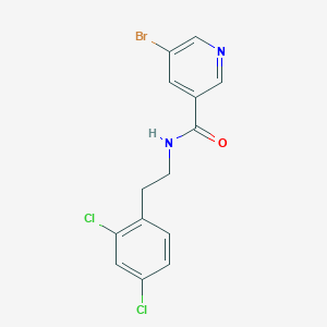 5-Bromo-N-[2-(2,4-dichlorophenyl)ethyl]-3-pyridinecarboxamide