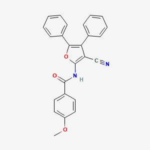 N-(3-cyano-4,5-diphenylfuran-2-yl)-4-methoxybenzamide