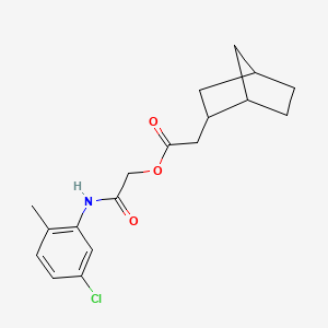 [2-(5-Chloro-2-methylanilino)-2-oxoethyl] 2-(2-bicyclo[2.2.1]heptanyl)acetate