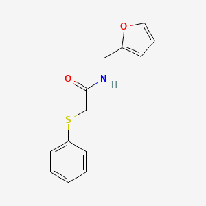 molecular formula C13H13NO2S B10808144 N-Furan-2-ylmethyl-2-phenylsulfanyl-acetamide 