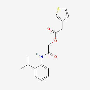 2-Oxo-2-{[2-(propan-2-yl)phenyl]amino}ethyl thiophen-3-ylacetate