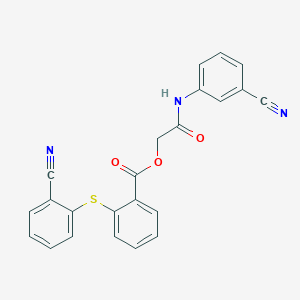 [2-(3-Cyanoanilino)-2-oxoethyl] 2-(2-cyanophenyl)sulfanylbenzoate