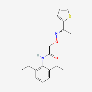 N-(2,6-diethylphenyl)-2-(1-thiophen-2-ylethylideneamino)oxyacetamide