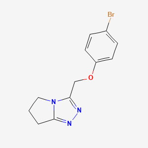 molecular formula C12H12BrN3O B10808201 3-[(4-bromophenoxy)methyl]-6,7-dihydro-5H-pyrrolo[2,1-c][1,2,4]triazole 