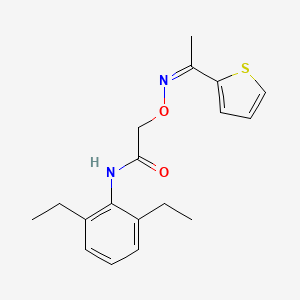 N-(2,6-diethylphenyl)-2-[(Z)-1-thiophen-2-ylethylideneamino]oxyacetamide