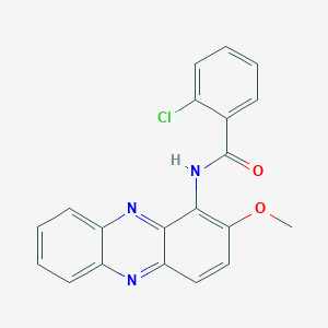 2-chloro-N-(2-methoxyphenazin-1-yl)benzamide