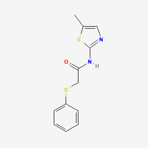 N-(5-methyl-1,3-thiazol-2-yl)-2-phenylsulfanylacetamide