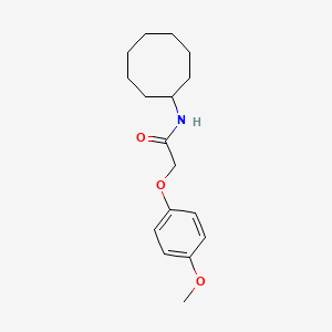 molecular formula C17H25NO3 B10808308 N-cyclooctyl-2-(4-methoxyphenoxy)acetamide CAS No. 424814-51-7