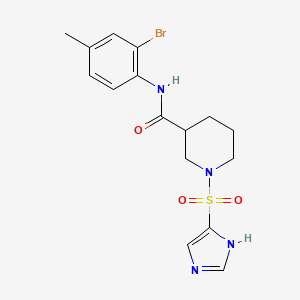 N-(2-bromo-4-methylphenyl)-1-(1H-imidazol-5-ylsulfonyl)piperidine-3-carboxamide