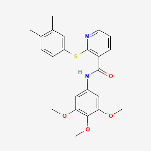 2-(3,4-dimethylphenyl)sulfanyl-N-(3,4,5-trimethoxyphenyl)pyridine-3-carboxamide