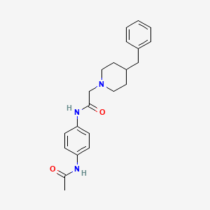 N-(4-acetamidophenyl)-2-(4-benzylpiperidin-1-yl)acetamide