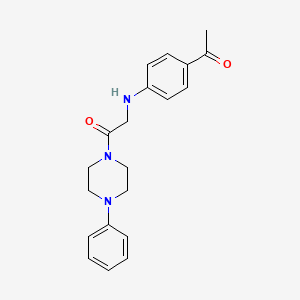 2-(4-Acetylanilino)-1-(4-phenylpiperazin-1-yl)ethanone