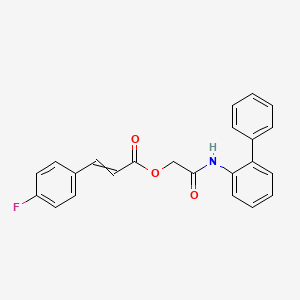 [2-Oxo-2-(2-phenylanilino)ethyl] 3-(4-fluorophenyl)prop-2-enoate