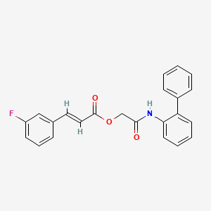 [2-oxo-2-(2-phenylanilino)ethyl] (E)-3-(3-fluorophenyl)prop-2-enoate