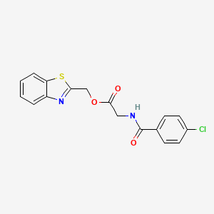 1,3-Benzothiazol-2-ylmethyl 2-[(4-chlorobenzoyl)amino]acetate