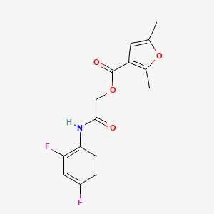 [2-(2,4-Difluoroanilino)-2-oxoethyl] 2,5-dimethylfuran-3-carboxylate