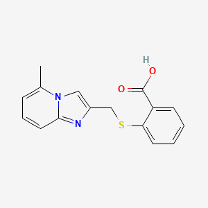 2-[(5-Methylimidazo[1,2-a]pyridin-2-yl)methylsulfanyl]benzoic acid