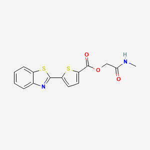 [2-(Methylamino)-2-oxoethyl] 5-(1,3-benzothiazol-2-yl)thiophene-2-carboxylate