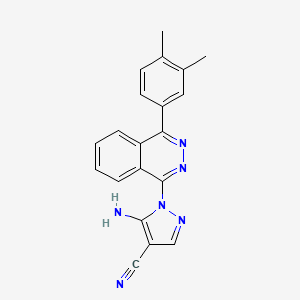 5-Amino-1-[4-(3,4-dimethylphenyl)phthalazin-1-yl]pyrazole-4-carbonitrile