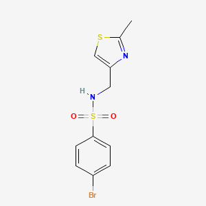 4-bromo-N-[(2-methyl-1,3-thiazol-4-yl)methyl]benzenesulfonamide