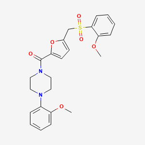 1-(2-Methoxyphenyl)-4-(5-{[(2-methoxyphenyl)sulfonyl]methyl}-2-furoyl)piperazine