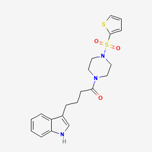 4-(1H-indol-3-yl)-1-(4-thiophen-2-ylsulfonylpiperazin-1-yl)butan-1-one