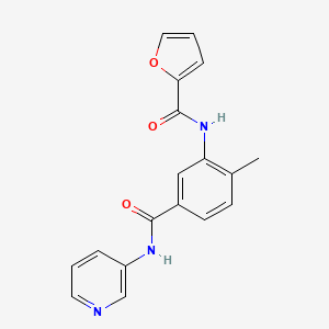 N-[2-methyl-5-(pyridin-3-ylcarbamoyl)phenyl]furan-2-carboxamide