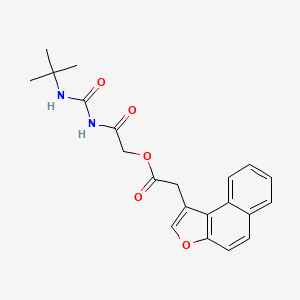 [2-(Tert-butylcarbamoylamino)-2-oxoethyl] 2-benzo[e][1]benzofuran-1-ylacetate