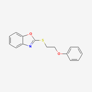 molecular formula C15H13NO2S B10809039 2-(2-Phenoxyethylsulfanyl)-1,3-benzoxazole 