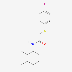 N-(2,3-dimethylcyclohexyl)-2-(4-fluorophenyl)sulfanylacetamide