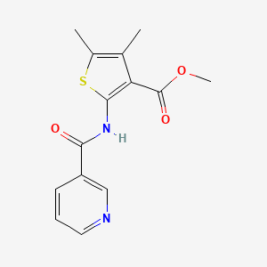 Methyl 4,5-dimethyl-2-(3-pyridylcarbonylamino)thiophene-3-carboxylate