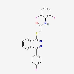 N-(2,6-difluorophenyl)-2-[4-(4-fluorophenyl)phthalazin-1-yl]sulfanylacetamide