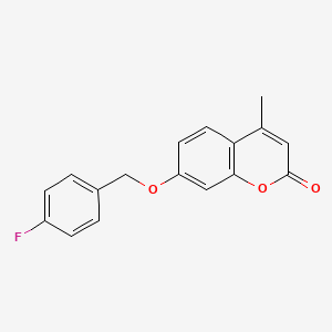 7-[(4-Fluorophenyl)methoxy]-4-methylchromen-2-one