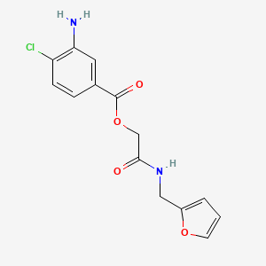 [2-(Furan-2-ylmethylamino)-2-oxoethyl] 3-amino-4-chlorobenzoate