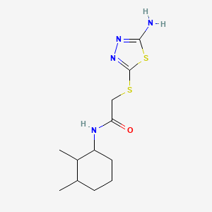 2-[(5-amino-1,3,4-thiadiazol-2-yl)sulfanyl]-N-(2,3-dimethylcyclohexyl)acetamide