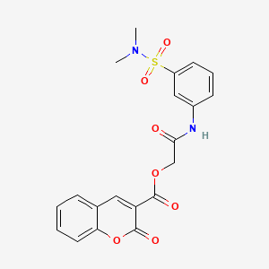 [2-[3-(Dimethylsulfamoyl)anilino]-2-oxoethyl] 2-oxochromene-3-carboxylate