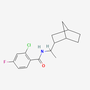 N-[1-(2-bicyclo[2.2.1]heptanyl)ethyl]-2-chloro-4-fluorobenzamide