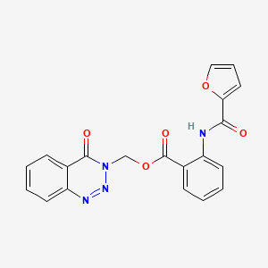 (4-Oxo-1,2,3-benzotriazin-3-yl)methyl 2-(furan-2-carbonylamino)benzoate