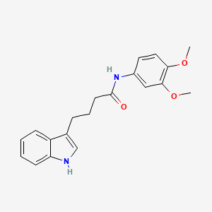 molecular formula C20H22N2O3 B10809544 N-(3,4-dimethoxyphenyl)-4-(1H-indol-3-yl)butanamide 